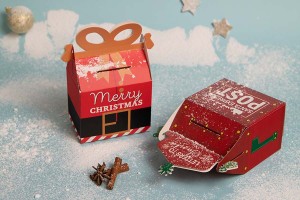 Weihnachtsbox - Geschenktüte, 105x75x175 mm - 25 Stück-6