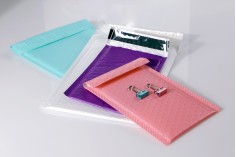 Envelopes with airplast 10x18 cm in purple matte color - 10 pcs