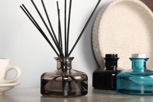 Dekorative Glasflasche 200 ml für Schilfrohrdiffusor in verschiedenen Farben-εικόνα_σύνθεση