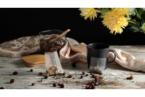 Teebeutel 75x90mm mit Karte ohne Aufdruck - 100 Stk-εικόνα_σύνθεση