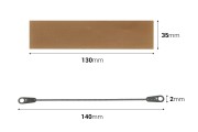 Teflon di ricambio per termosaldatrice 130x35 mm e resistenza 140x2 mm per termosaldatrice manuale