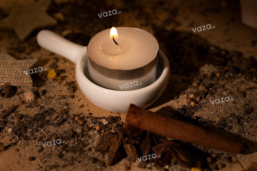 Ceramic tealight spoon in different colors