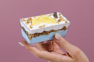 Cup (bowl) 140 ml in rectangular shape for sweets - 25 pcs-3