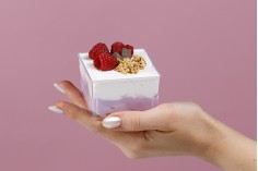 Cup (bowl) 150 ml in square shape for sweets - 25 pcs