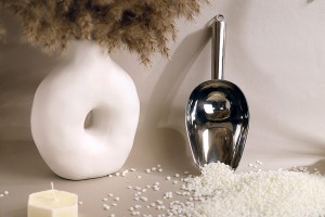 Stainless steel scoop - length 26,8 cm-εικόνα_διαστάσεις