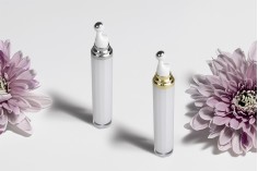 Μπουκαλάκι ακρυλικό 20 ml κυλινδρικό για καλλυντική χρήση με αντλία roll-on και καπάκι