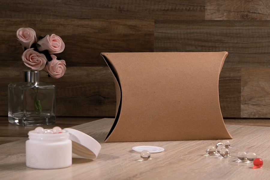 Karton 200x150x50mm aus Kraftpapier in Kissenform - 20 Stück Karton 200x150x50mm aus Kraftpapier in Kissenform - 20 Stück-εικόνα_σύνθεση