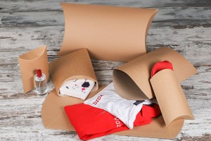 Karton 200x150x50mm aus Kraftpapier in Kissenform - 20 Stück-7