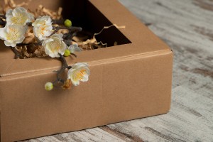 Boîte d'emballage en papier kraft avec fenêtre 230 x 180 x 70 mm - Lot de 20 pièces-3