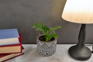 Decorative cement jar 102x88mm - 6 pcs-εικόνα_σύνθεση