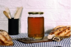 Γυάλινο κυλινδρικό βάζο 720 ml διάφανο - για 1 κιλό μέλι * - 12 τμχ