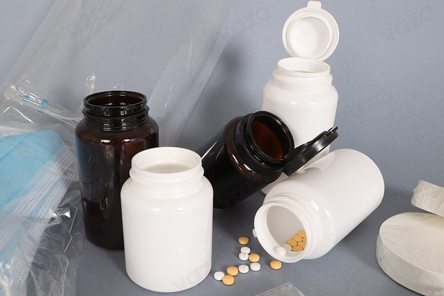 Βάζο πλαστικό PET 150 ml για χάπια και κάψουλες Βάζο πλαστικό PET 150 ml για χάπια και κάψουλες-εικόνα_σύνθεση