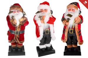 Weihnachtsmann mit Deko-Laterne mit Bewegung und Musik - Höhe 65 cm-εικόνα_προϊοντική