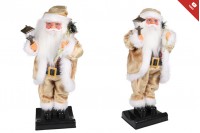 Père Noël avec lanterne décorative avec mouvement et musique - hauteur 65 cm