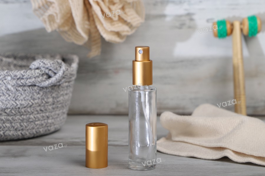 Offre ! Flacon de parfum cylindrique en verre (18/415) 30ml - De 0,58€ à 0,44€ la pièce (quantité minimum de commande : 1 boîte)