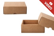 Κουτί συσκευασίας από χαρτί κραφτ χωρίς παράθυρο 170x130x60 mm - 20τμχ