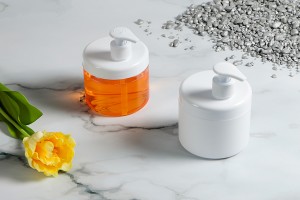 Petit pot en plastique de 500ml blanc ou transparent sans couvercle-εικόνα_σύνθεση