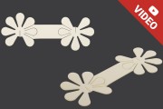 Scent blotter strips flower-shaped - 100 pcs