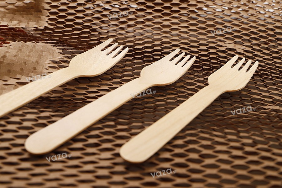 Fourchettes en bois 138 mm - 100 pièces