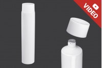 Tube en plastique de 100 ml avec revêtement intérieur en aluminium et bouchon à vis - 12 pcs