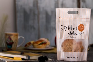 Beutel vom Typ Doy Pack 150x40x230 mm mit Reißverschluss; und Fenster, Griff und Möglichkeit zum Versiegeln mit Heißsiegeln - 50 Stück-εικόνα_σύνθεση