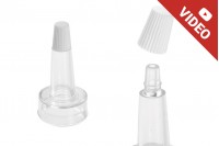 Coperchio in plastica trasparente con punta in silicone - 12 pz