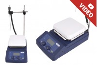 Magnetic stirrer for liquids with ceramic heating plate (max. temperature 380°C)