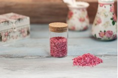 Pot en verre de 200ml avec bouchon pour bougies