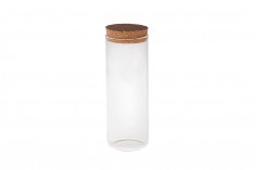 Βάζο γυάλινο 360 ml με φελλό για κεριά