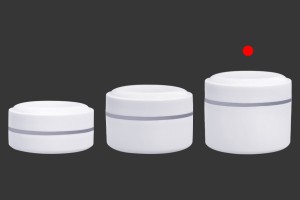 200ml Plastikglas (PP) in weißer Farbe mit Deckel, Teelöffel und Plastikdichtung-bildgruppe