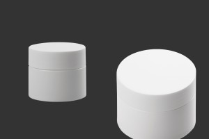 Pot en plastique de 30ml à double fond avec joint intérieur sur le couvercle et plastique sur le pot-1