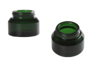 Βάζο 30 ml γυάλινο σε πράσινο χρώμα - χωρίς καπάκι
