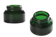 Pot en verre de 50ml de couleur verte - sans couvercle