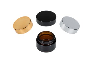 Vasetto di vetro in colore ambra da 15 ml per creme - senza tappo-εικόνα_σύνθεση