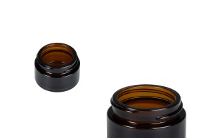 Vasetto di vetro in colore ambra da 15 ml per creme - senza tappo-εικόνα_προϊοντική