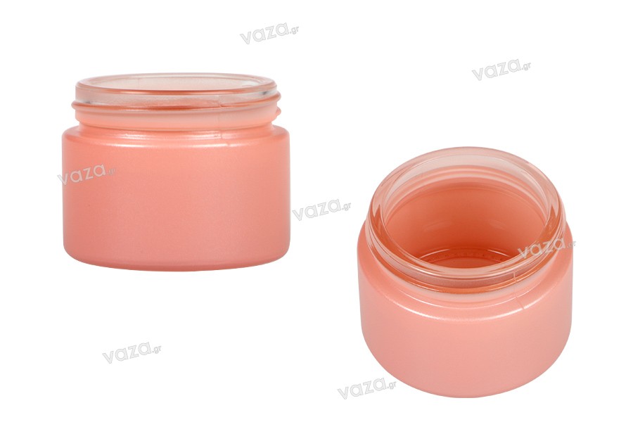 Vasetto per crema in vetro 50 ml in vari colori - senza tappo