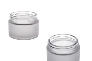Çeşitli renklerde cam krem kavanozu 50 ml - kapaksız-2