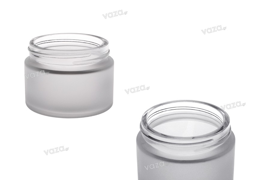 Vasetto per crema in vetro 50 ml in vari colori - senza tappo