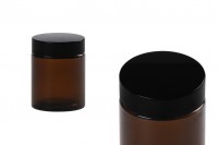 100ml amber glass jar with sealing disc and EPE liner inserted in the cap