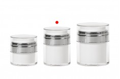 30ml acrylic airless jar with transparent cap