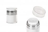 Airless acrylic jar 30 ml with transparent lid