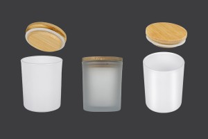 Bocal en verre 70 x 84 mm avec couvercle de sécurité en bois-εικόνα_σύνθεση