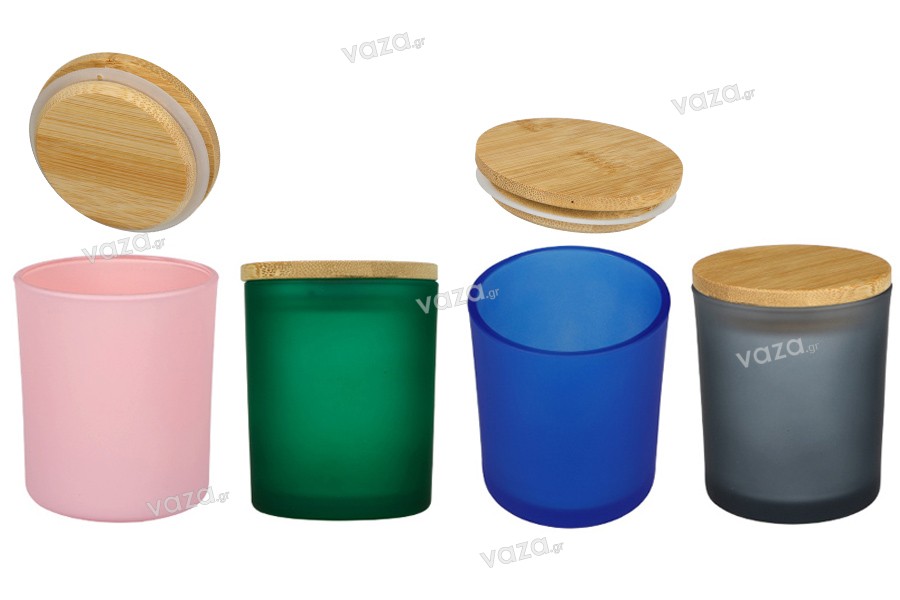 Bougies parfumées mèche bois - Verre 300ml - Choisissez votre parfum