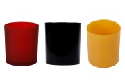 Βάζο γυάλινο 100x90 mm (χωρίς καπάκι) σε διάφορα χρώματα