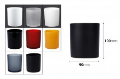 Glass jar 100x90 mm (without cap) in different colors