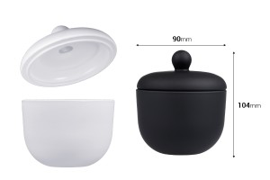 Glass jar 220ml 90x104 mm with cap-2