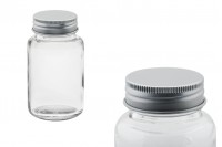 100ml glass jar with aluminum cap and EPE liner inserted in the cap