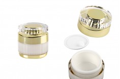 Luxury 10 ml acrylic jar for cream with acrylic cap and plastic gasket