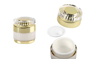 Luxury 10 ml acrylic jar for cream with acrylic cap and plastic gasket-εικόνα_προϊοντική