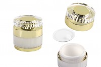 Luxury 30 ml acrylic jar for cream with acrylic cap and plastic gasket